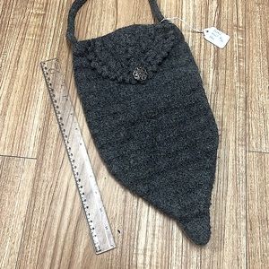 Handmade Grey Felted Wool Bag